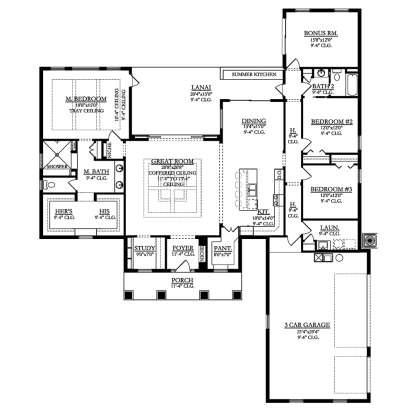 Main Floor  for House Plan #3978-00168
