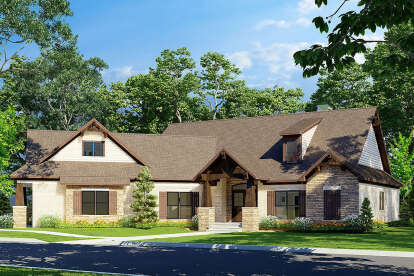 Craftsman House Plan #110-01057 Elevation Photo