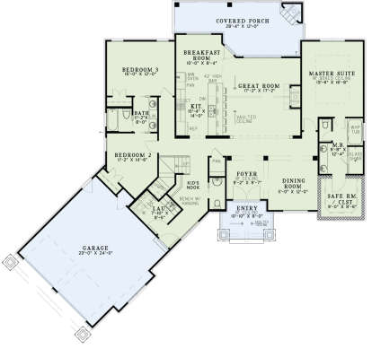 Main Floor  for House Plan #110-01057