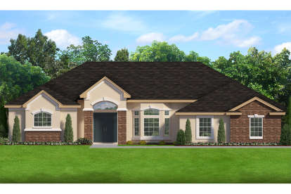 European House Plan #3978-00170 Elevation Photo