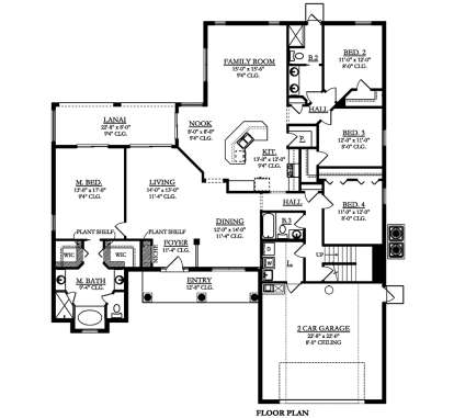 Main Floor  for House Plan #3978-00171
