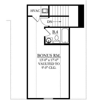Bonus Room for House Plan #3978-00171