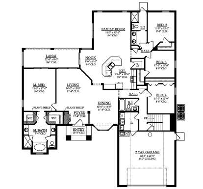 Main Floor  for House Plan #3978-00172