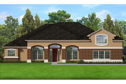 European House Plan #3978-00173 Elevation Photo