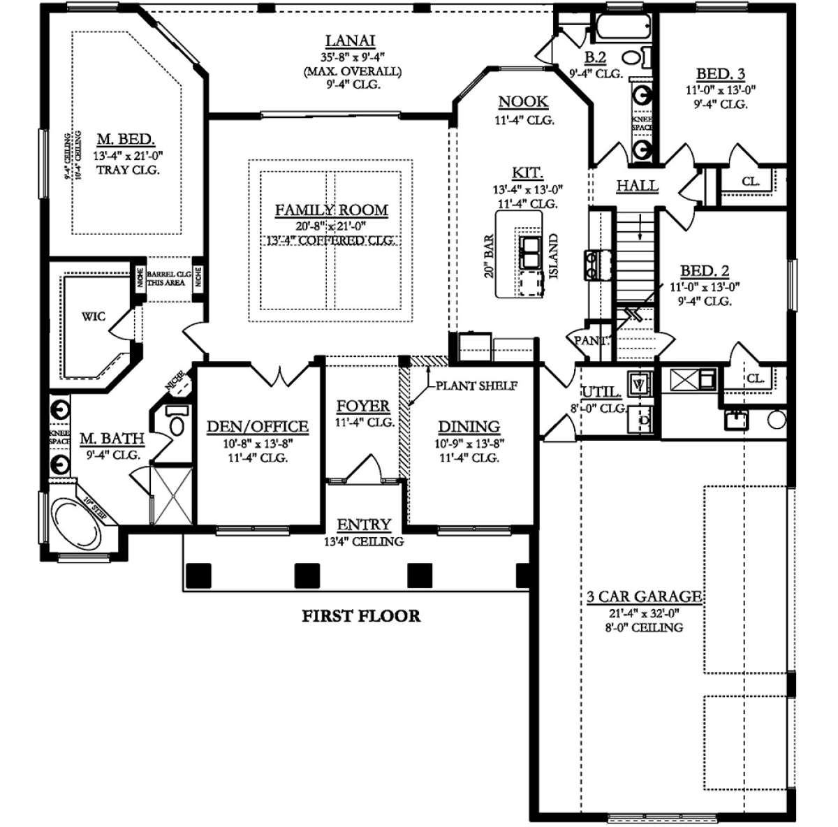 Main Floor  for House Plan #3978-00173