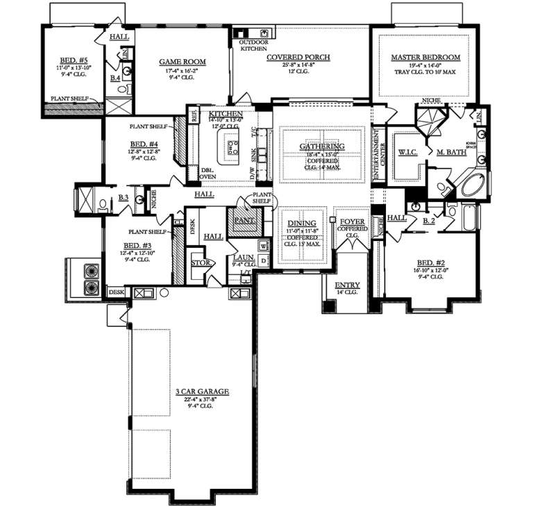 House Plan House Plan #19816 Drawing 1