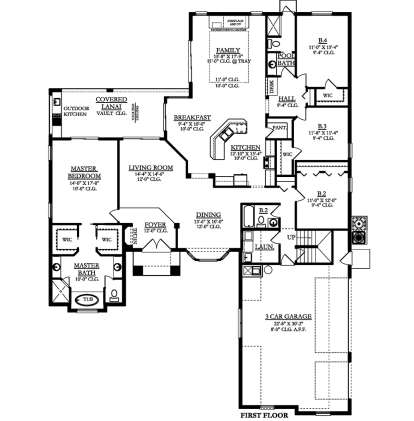 Main Floor  for House Plan #3978-00176