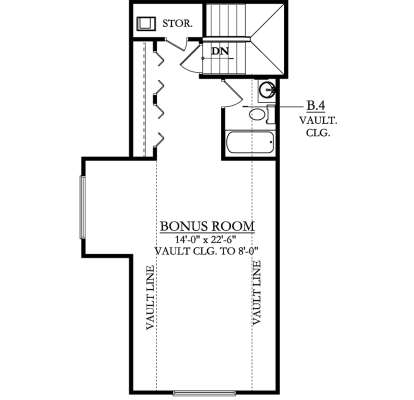 Bonus Room for House Plan #3978-00176