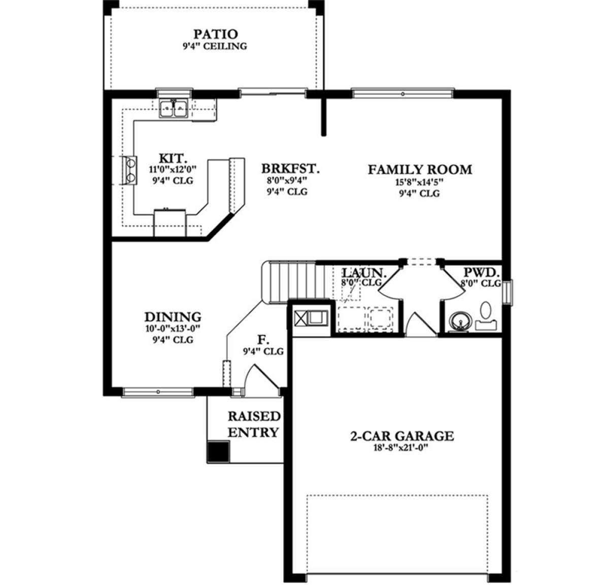 Main Floor  for House Plan #3978-00181