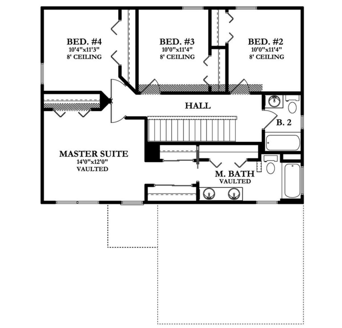 Second Floor for House Plan #3978-00181