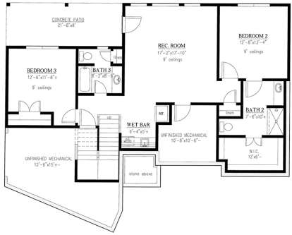 Second Floor for House Plan #286-00078