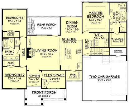 Main Floor  for House Plan #041-00176