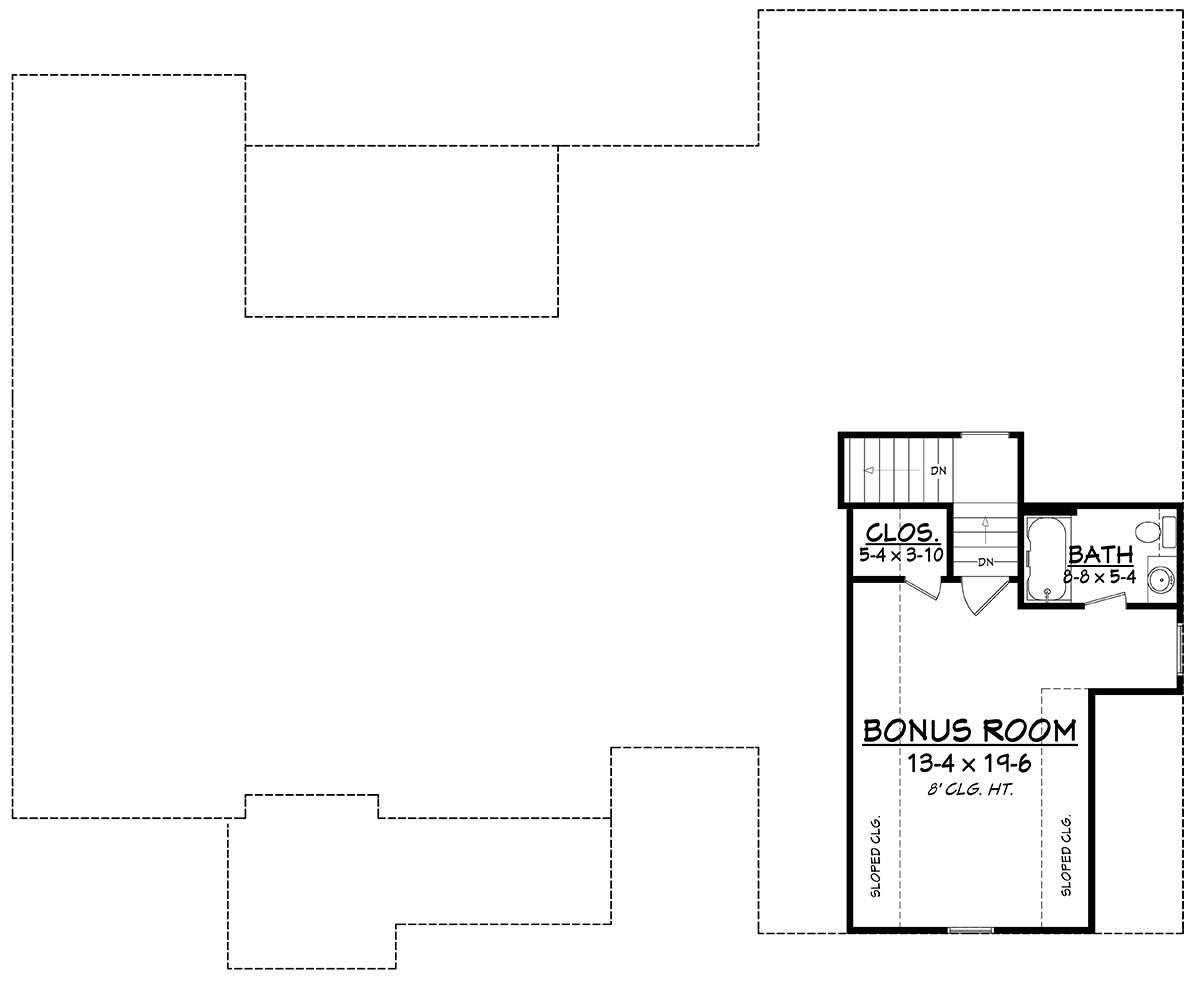 Bonus Room for House Plan #041-00176