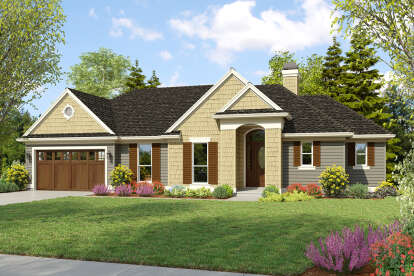 Northwest House Plan #2559-00666 Elevation Photo