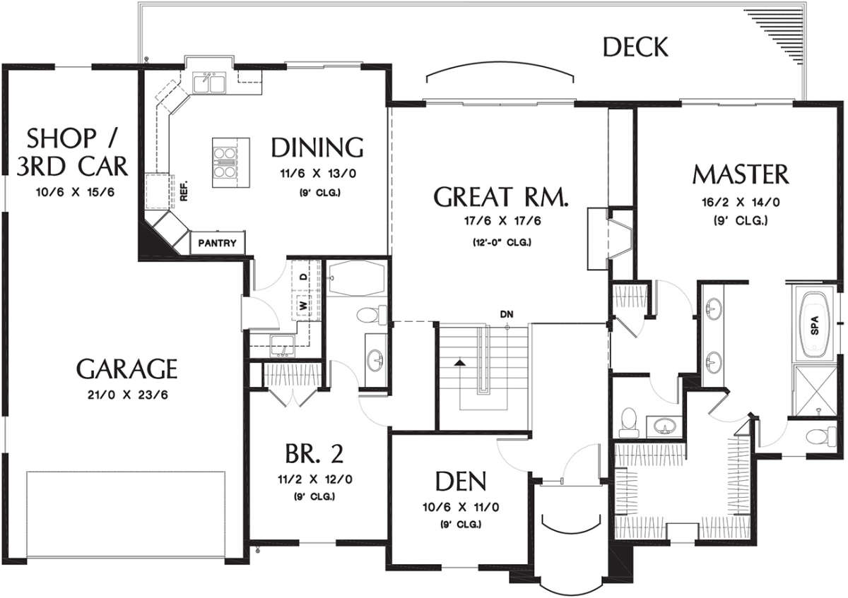 Main Floor  for House Plan #2559-00666