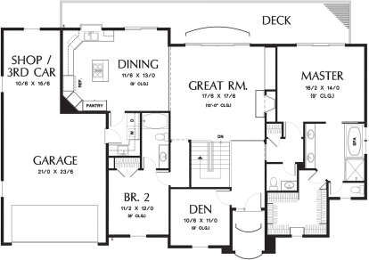 Main Floor  for House Plan #2559-00666