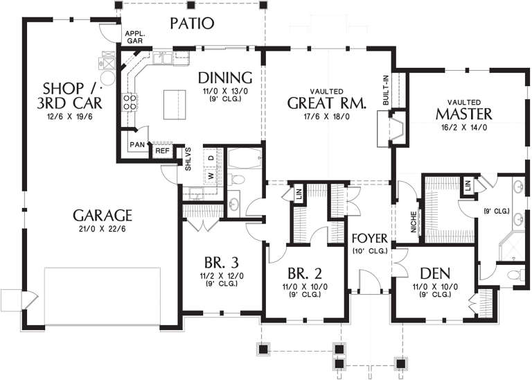 House Plan House Plan #19828 Drawing 1