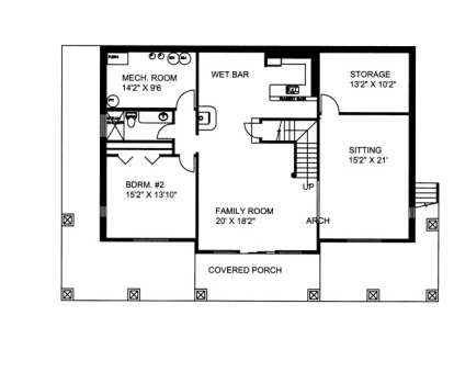 Basement Floor for House Plan #039-00534