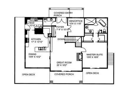 Main Floor for House Plan #039-00534