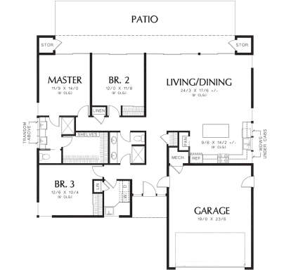 Main Floor  for House Plan #2559-00670