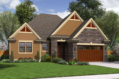 European House Plan #2559-00672 Elevation Photo