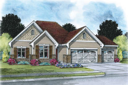 2 Bed, 2 Bath, 1750 Square Foot House Plan - #402-01544