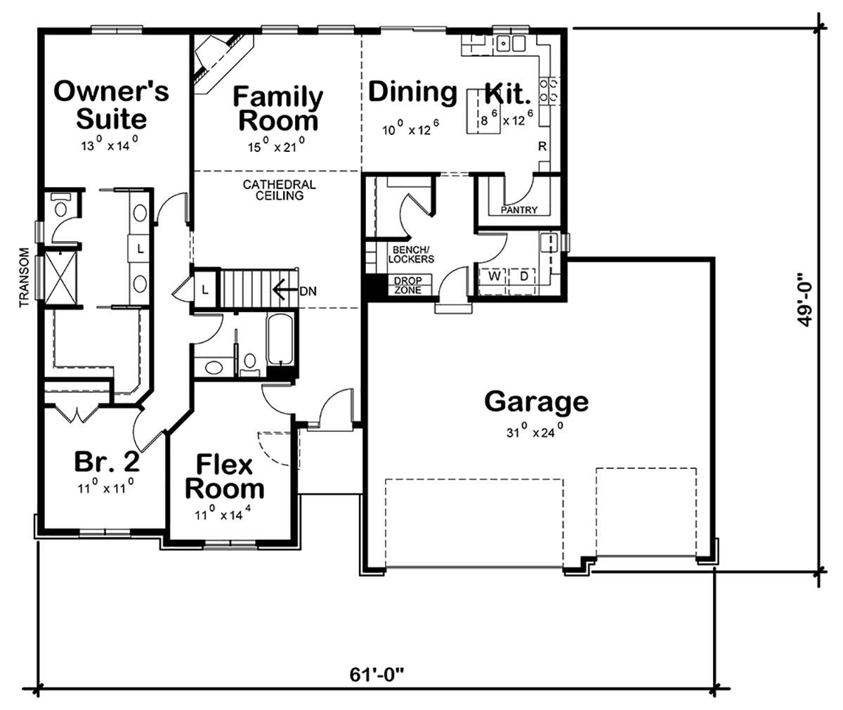 Main Floor  for House Plan #402-01544