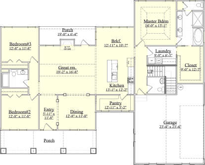 Main Floor  for House Plan #6939-00001
