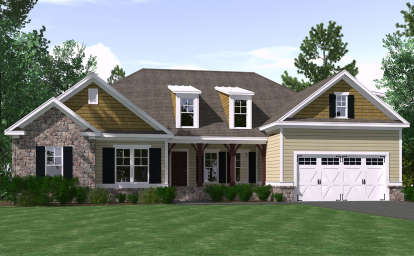 Craftsman House Plan #6939-00003 Elevation Photo