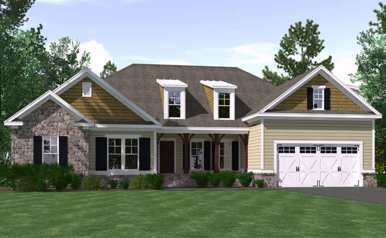House Plan House Plan #19839 Front Elevation 