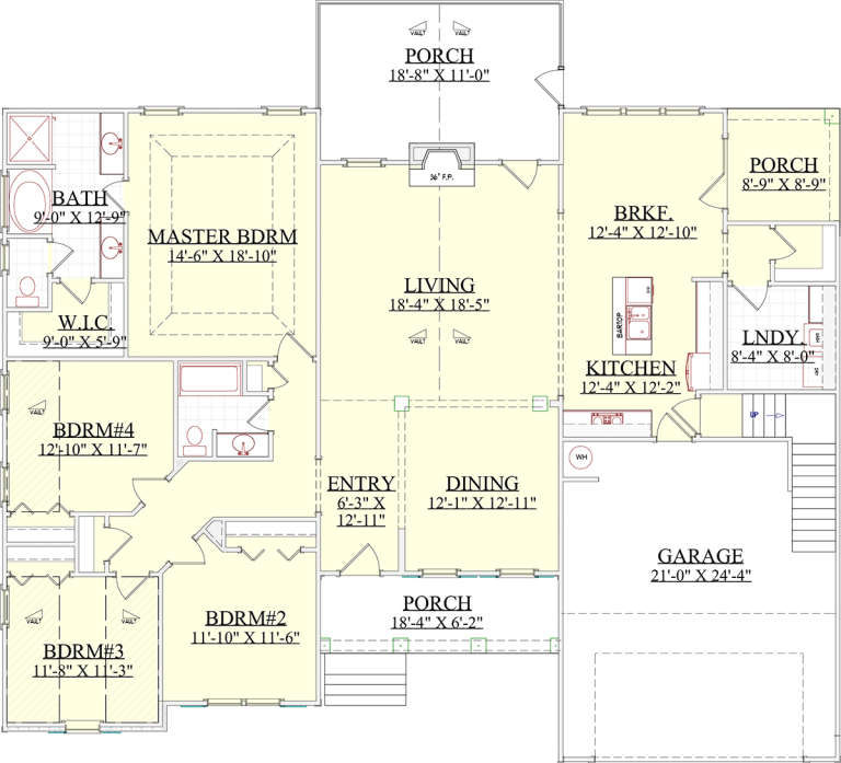 House Plan House Plan #19839 Drawing 1