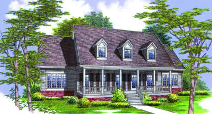 Traditional House Plan #048-00186 Elevation Photo
