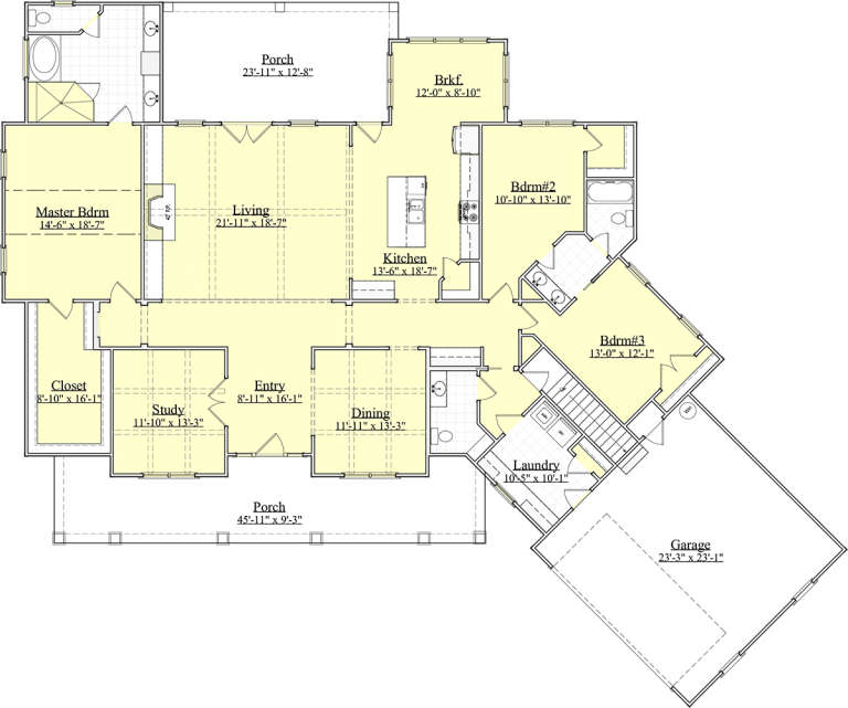House Plan House Plan #19842 Drawing 1