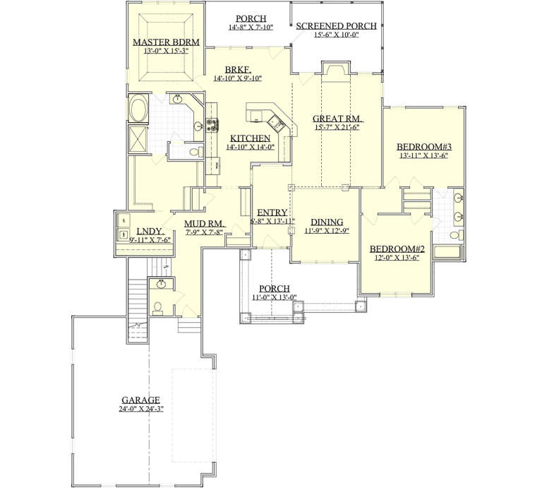House Plan House Plan #19843 Drawing 1