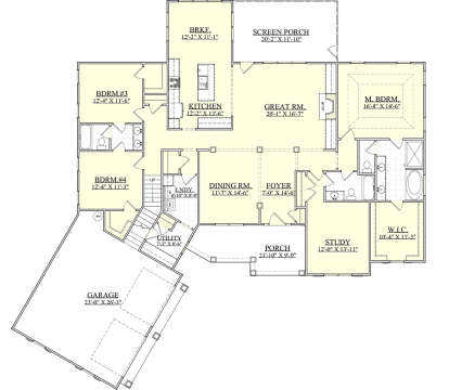 House Plan House Plan #19845 Drawing 1