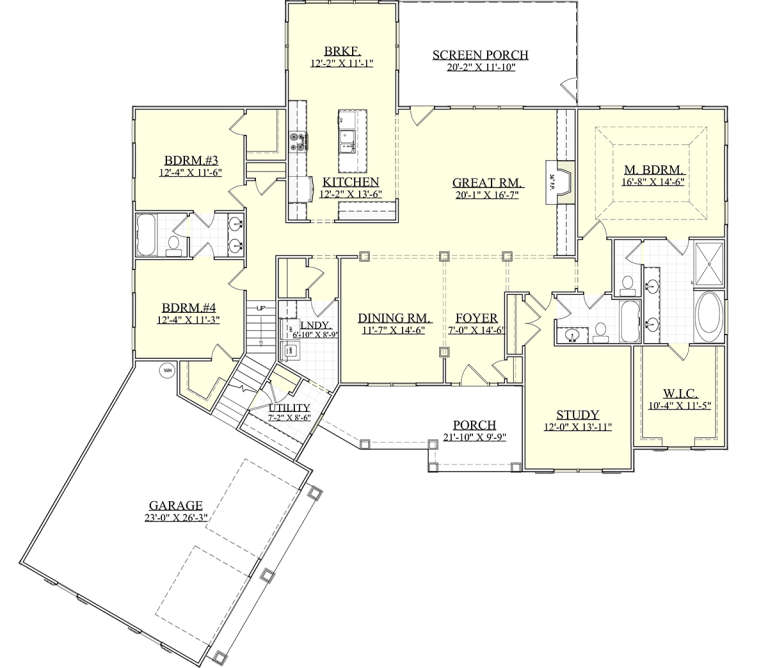 House Plan House Plan #19845 Drawing 1