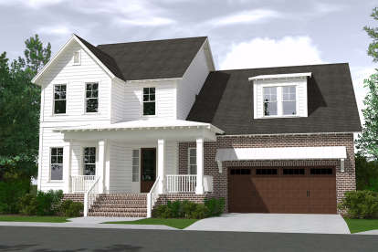 Farmhouse House Plan #6939-00010 Elevation Photo