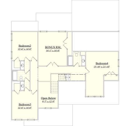 Second Floor for House Plan #6939-00010