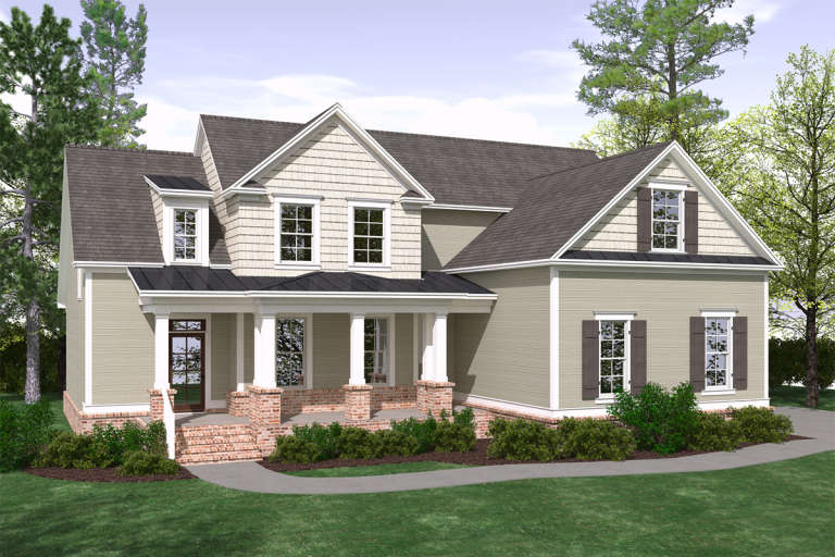 House Plan House Plan #19847 Front Elevation 