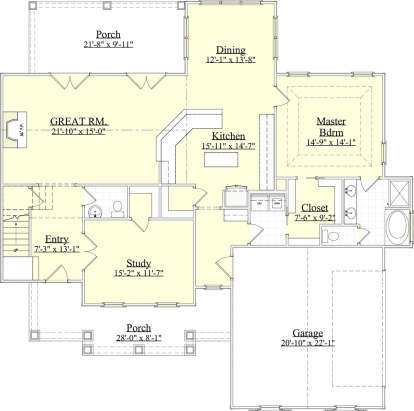 Main Floor  for House Plan #6939-00011