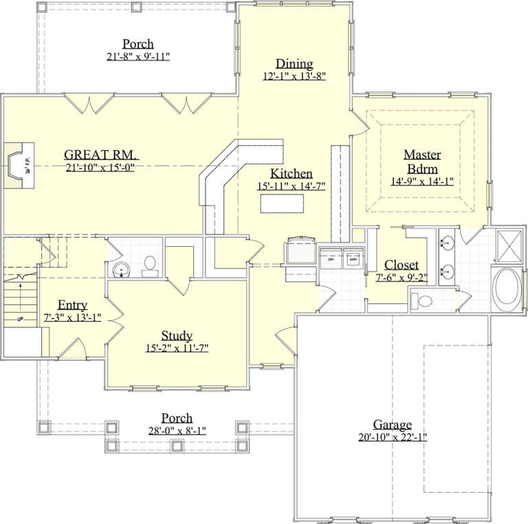 House Plan House Plan #19847 Drawing 1