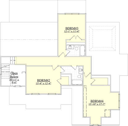 Second Floor for House Plan #6939-00011
