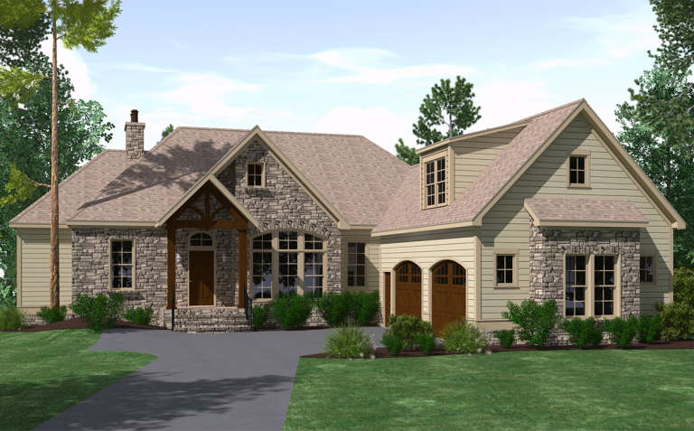 House Plan House Plan #19849 Front Elevation 