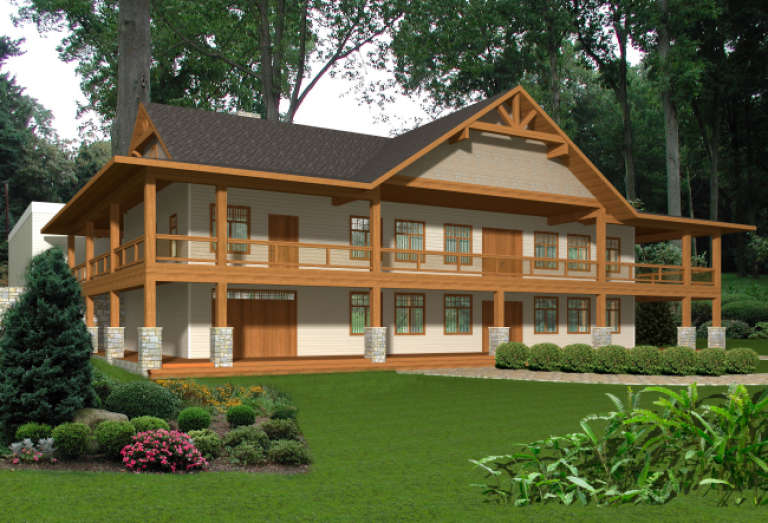 House Plan House Plan #1985 Rear Elevation