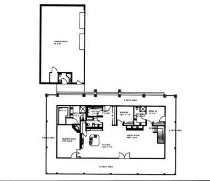 Main Floor for House Plan #039-00535
