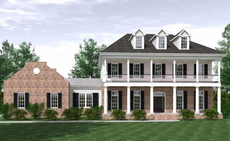 Colonial House Plan #6939-00014 Elevation Photo