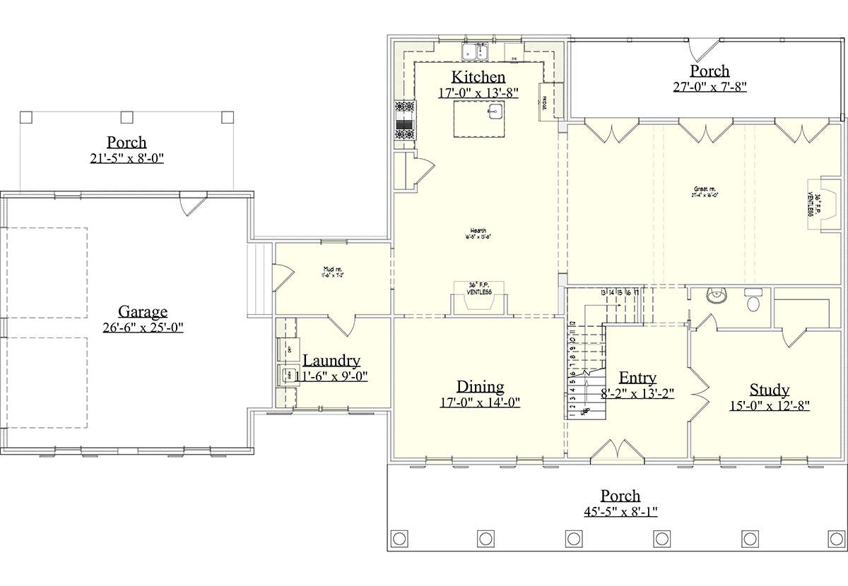 Main Floor  for House Plan #6939-00014