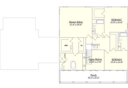 Second Floor for House Plan #6939-00014