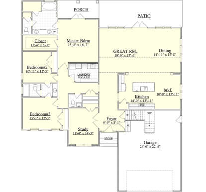 Main Floor  for House Plan #6939-00015