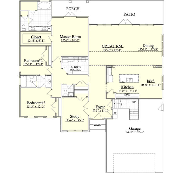 House Plan House Plan #19851 Drawing 1